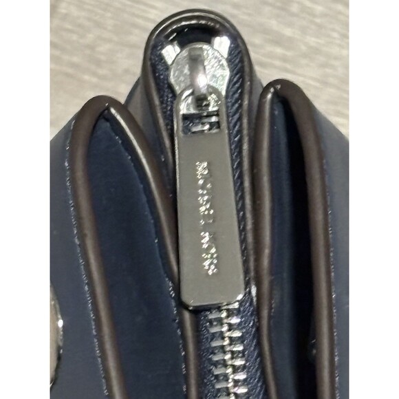 Michael Kors Blue Quilted Whitney Tote Shoulder Bag Chain And Leather Strap New - Picture 7 of 13